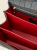The Florence East West tophandle and crossbody bag red leather lining